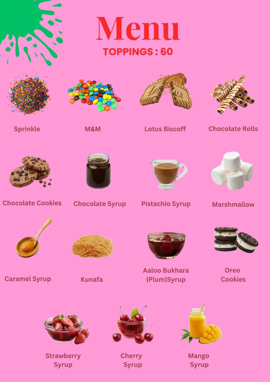 Melado Menu