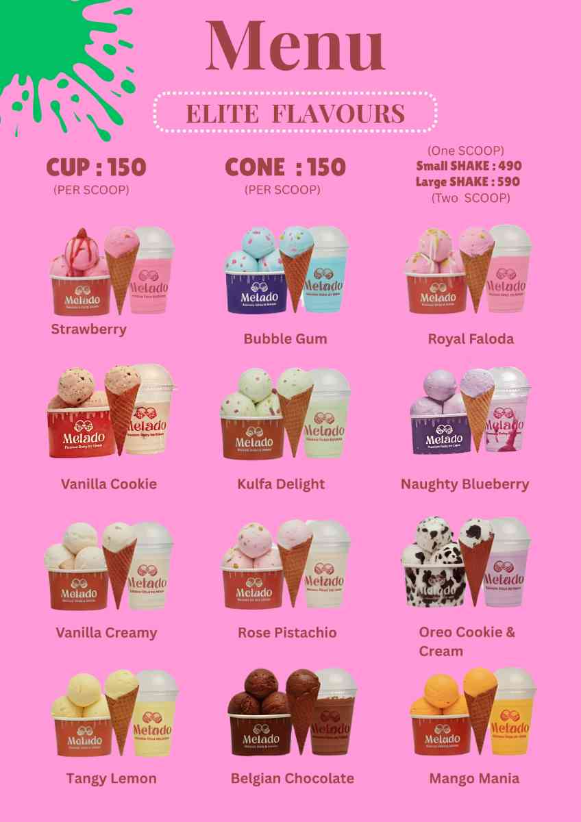 Melado Menu