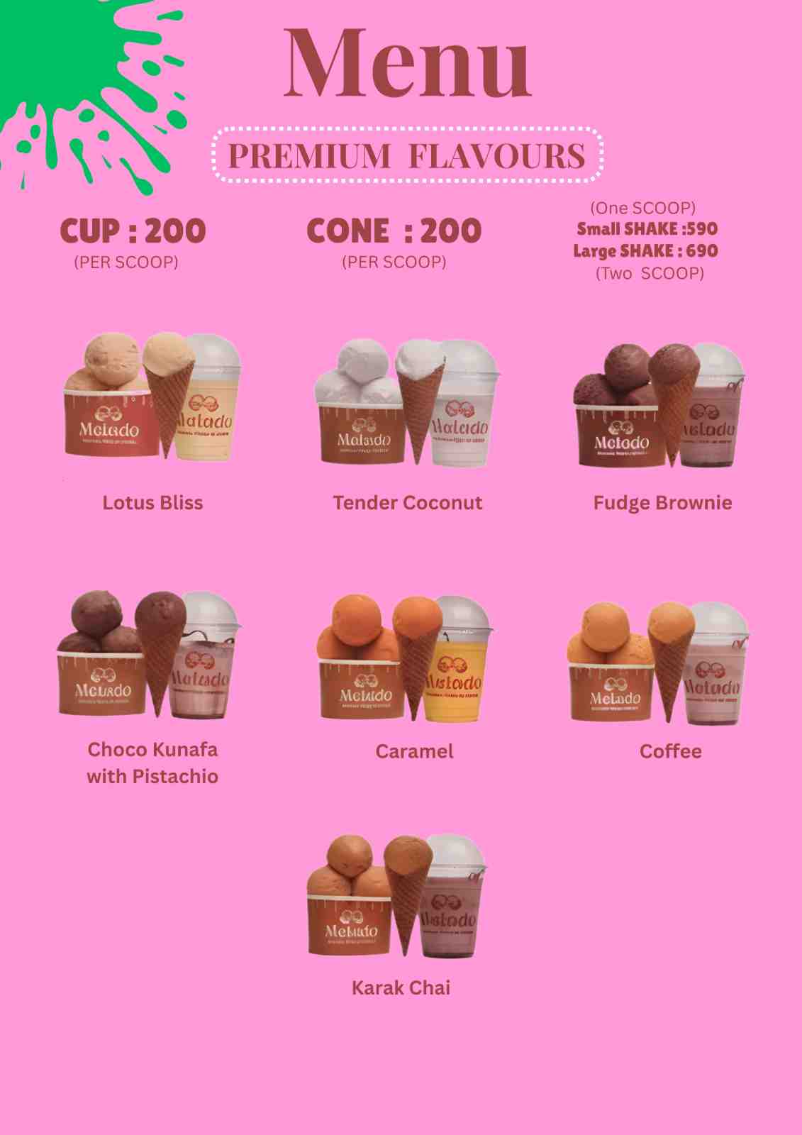 Melado Menu